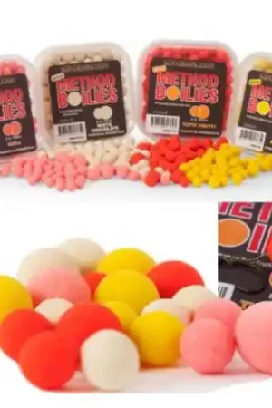Mix de mini bouillettes SONUBAITS Méthod 8 & 10 mm - White chocolate Solde