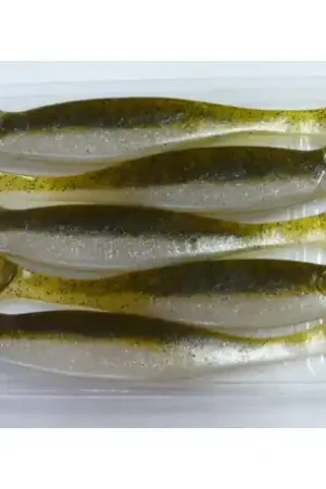 Bon Plan Leurre MEGABASS Hazedong shad 4.2 inch Green pumpkin shad