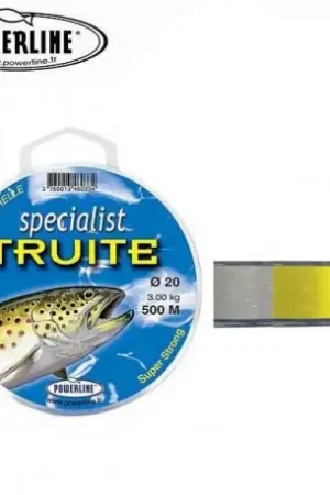 Expédition Rapide Nylon POWERLINE Specialist truite FLUO 150m 0.20mm 3kg