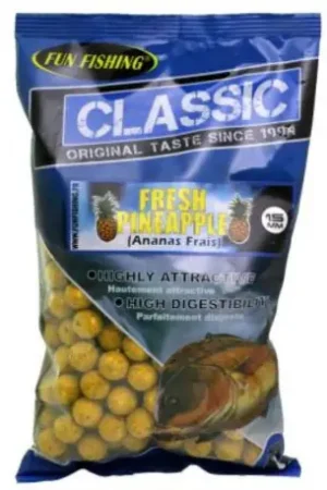 Bouillettes FUN FISHING Classic Ananas Frais - 20mm - 4Kg Vente Directe