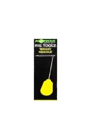 Aiguille à esches KORDA Braided hair needle 7cm Jaune Certifié