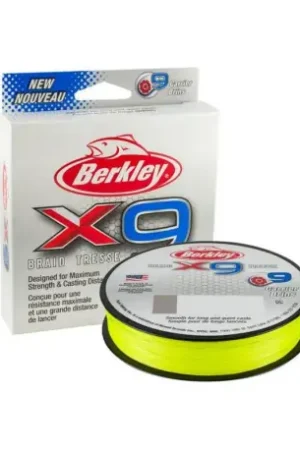 Tresse BERKLEY X9 150m 0.17mm 17 kg Vert Chartreuse Achat Immédiat