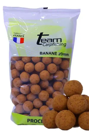 Jusqu'à Épuisement Des Stocks Bouillettes Team Carpfishing Banane 20 mm