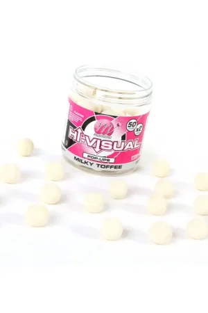 Bouillettes flottantes carpe mainline hi-visual pop ups milky toffee 15mm Remise