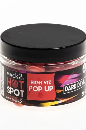 Bouillettes flottantes carpe mack2 fluo pop up dark devil 15mm 50g Vente Directe