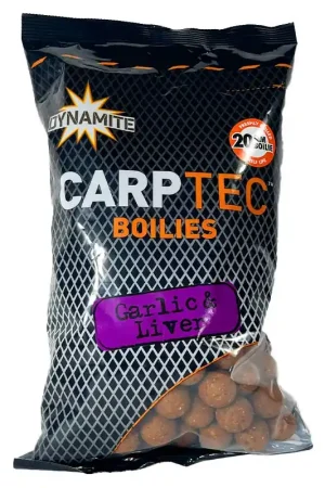 Bouillettes Dynamite Baits CarpTec Garlic & Liver 900g Vente Flash