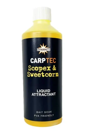 Prix Réduit Liquide Attractant Dynamite CarpTec Scopex & Sweet Corn 500ml