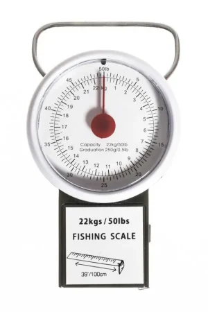 Peson avec m&egrave;tre int&eacute;gr&eacute; redfish 22kg Authentique