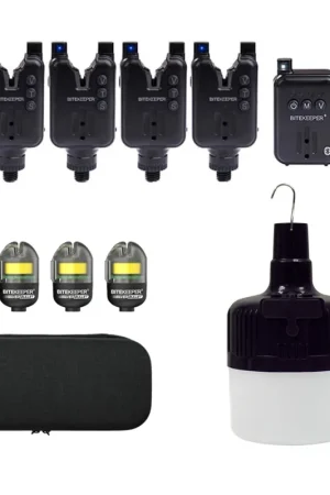 Prix Réduit Pack Bite Keeper Pro 4+1 Black + Firefly Biwy Light + 4 Silver Bullet Bobbin
