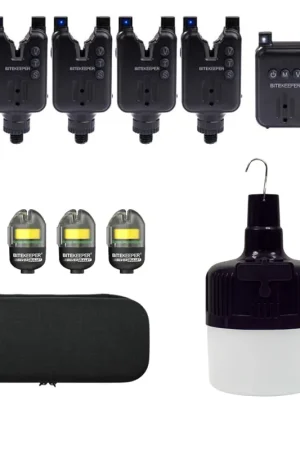 Produit De Marque Pack Bite Keeper Black 4+1 + Firefly Biwy Light + 4 Silver Bullet Bobbin
