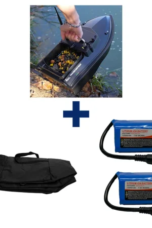 Dernière Chance Pack Process Bait Boat + 2 Batterie12000 mAh + Sac