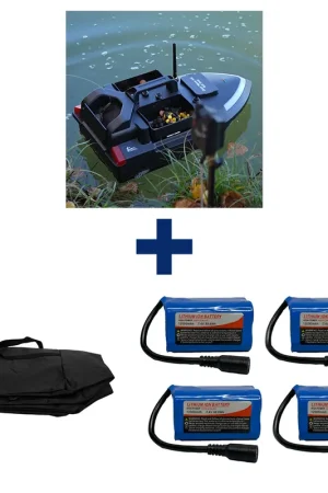 Pack Dark Water NG Boat + 4 Batterie 12000 mAh + SAC Top Vente