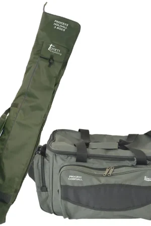 Pack bagagerie team carpfishing carryall process + fourreau holdall 3 cannes Marque