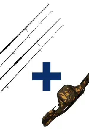 Vente Directe Pack 2 cannes Mack2 carp addict TR 10' 3.5 lbs + fourreau