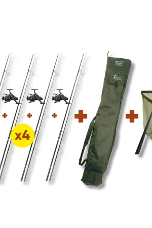 Pack 4 Combo + Epuisette + Fourreau Team Offre Du Jour