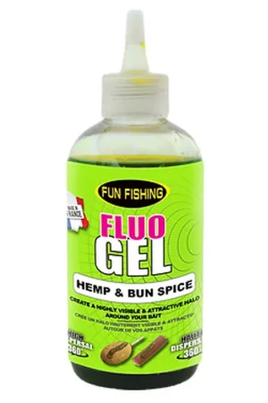 Additif Liquide Fun Fishing Fluo Booster Gel Hemp & Bun Spice 100ml Petit Prix