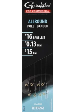 Solde Bas de Ligne Gamakatsu Allroun Pole Banded 15 cm x8