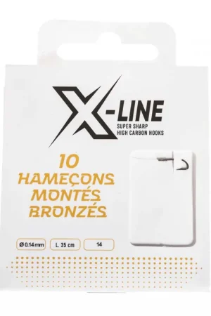 Pochette de 10 hame&ccedil;ons mont&egrave;s x-line bronz&egrave;s Affaire À Saisir