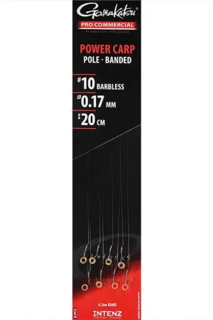 Promotion Bas de Ligne Gamagatsu Power Carp Pole Banded 20 cm x 8