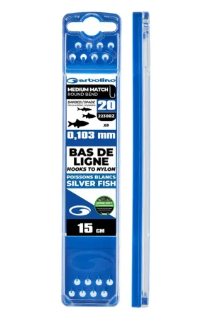 Bas de Ligne Montés Compétition GARBOLINO Medium Match Round Bend Expédition Rapide