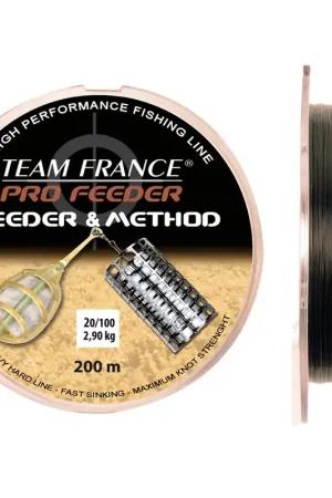 Nylon coup team france feeder method 200m Commande En Gros