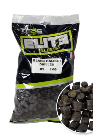 Pellets Percés Teos Black Halibut Drilled 1kg Seulement Aujourd'hui