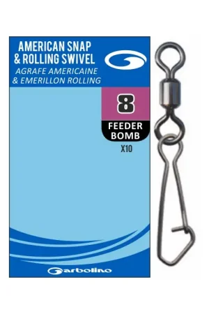 Agrafe Americaine & Emerillon Rolling Garbolino Produit De Marque