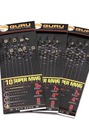 Acheter Direct Bas de ligne Guru SMWG Bait Bands 4" (x8)