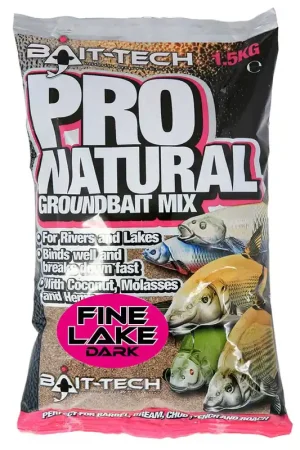 Amorce Bait Tech Pro Natural Fine Lake Dark 1.5kg Offre Limitée