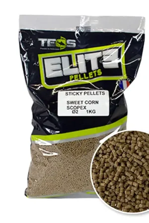Pellets TEOS Elite Sticky Pellets Natural 2mm 1kg Nouvelle Collection