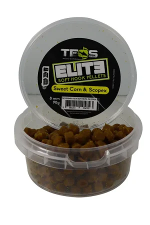 Pellets Soft Hook Teos Elite Sweet Corn/Scopex 8mm 90g Bon Plan