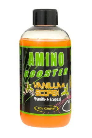Additif Liquide Fun Fishing Amino Booster 185ml Caramel & Vanilla Haute Qualité