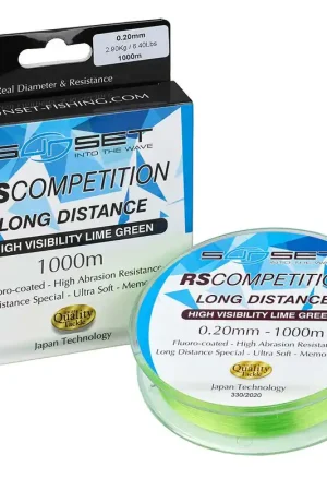 Monofilament Sunset Rs Competition Long Distance Hi-Visibility Lime Green 1000m Remise