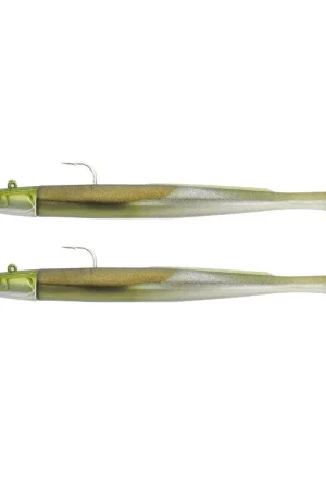 2 leurres souples montés Fiiish Double Combo crazy paddle Tail 12cm off shore 15g Prix Réduit