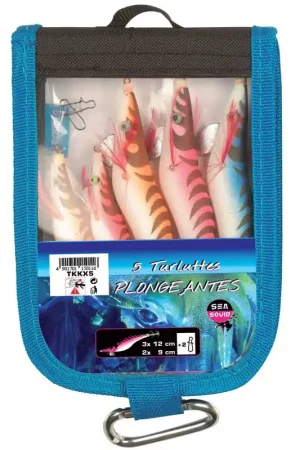 Prix Bas Turlutte mer flashmer kit 5 turluttes plongeantes