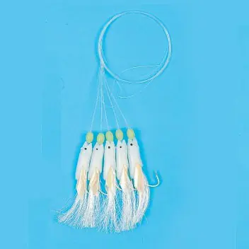 Leurre train de plumes mer flashmer alevins 5 hamecons 1/0 Commande En Gros