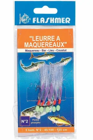 Bas de ligne mer flashmer leurre a maquereaux Réduction