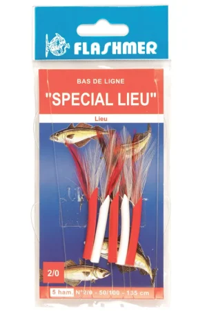 Bas de ligne flashmer special lieu 5 hamecons Dernière Chance