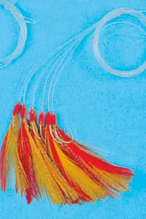 Plume de Mer Fine Flashmer 3 Hameçons N°2 Couleur Top Vente