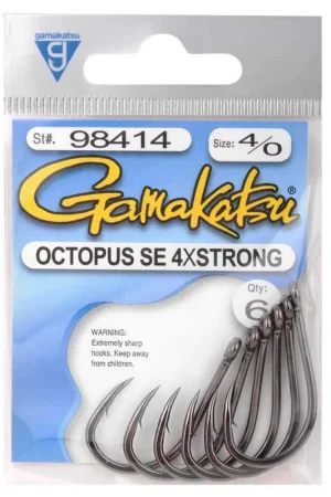 Gamakatsu SW Octopus Hooks Black Meilleure Vente
