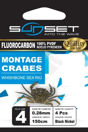 Hameçons montés Hm Rs compétition montage crabe / fluoro Solde