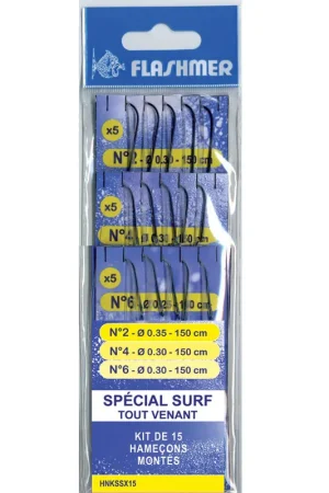 Affaire À Saisir Kit 15 hamecons montés mer flashmer special surf tout venant