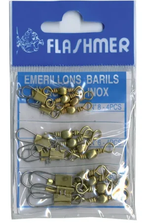 Offre Spéciale Emerillons barils agrafes flashmer kit de 12