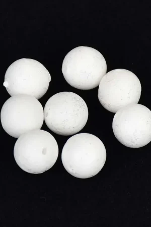 Perles rondes flottantes Sunset blanches (x20) Meilleure Vente