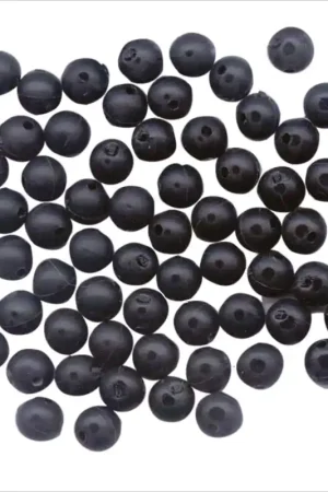 Perles molles noires flashmer pour montage coulissant daurade Prix Cassé