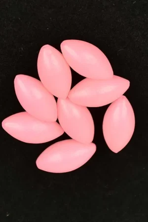 Perles ovales flottantes Sunset PHOSPHO ROSE (X20) Nouvelle Collection