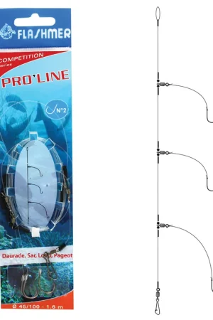Populaire Bas de ligne flashmer pro line 3 hameçons