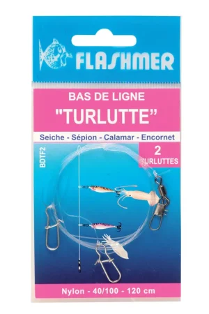 Petit Prix Bas de ligne flashmer 2 turluttes