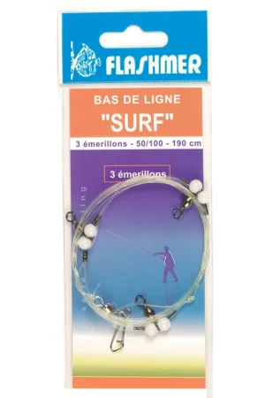 Bas de ligne mer flashmer surf 1 emerillon Offre Spéciale