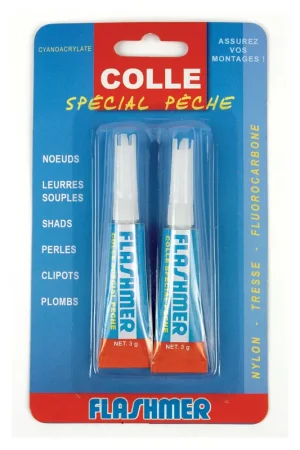 2 tubes de colle flashmer spècial pêche Dernière Chance